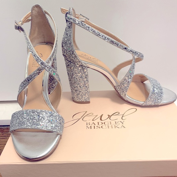 Silver Glitter Sandal - Picture 2 of 8